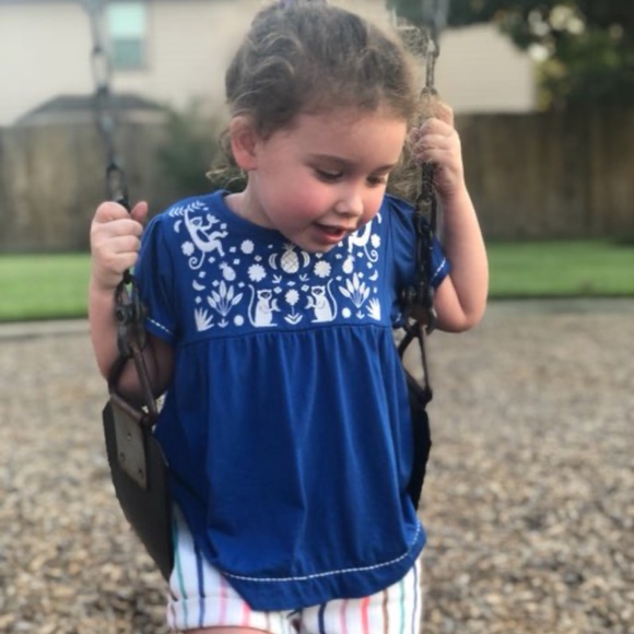 (EUC) Mini Boden girls top size 4/5Y - Picture 5 of 6